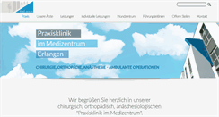 Desktop Screenshot of medizentrum-erlangen.de