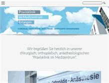 Tablet Screenshot of medizentrum-erlangen.de